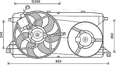 Ava Quality Cooling FD7580 - Tuuletin, moottorin jäähdytys inparts.fi