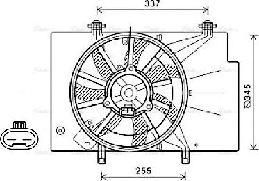 Ava Quality Cooling FD7582 - Tuuletin, moottorin jäähdytys inparts.fi