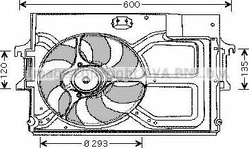 Ava Quality Cooling FD7536 - Tuuletin, moottorin jäähdytys inparts.fi