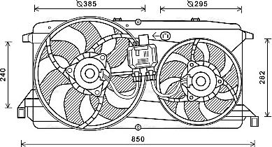 Ava Quality Cooling FD7579 - Tuuletin, moottorin jäähdytys inparts.fi