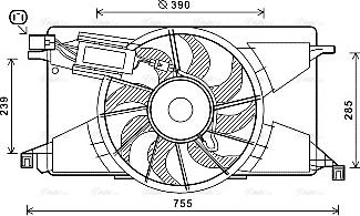 Ava Quality Cooling FD7608 - Tuuletin, moottorin jäähdytys inparts.fi