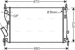 Ava Quality Cooling FDA2408 - Jäähdytin,moottorin jäähdytys inparts.fi