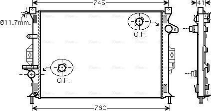 Ava Quality Cooling FDA2424 - Jäähdytin,moottorin jäähdytys inparts.fi