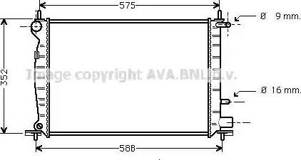 Ava Quality Cooling FDA2219 - Jäähdytin,moottorin jäähdytys inparts.fi