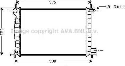 Ava Quality Cooling FDA2224 - Jäähdytin,moottorin jäähdytys inparts.fi