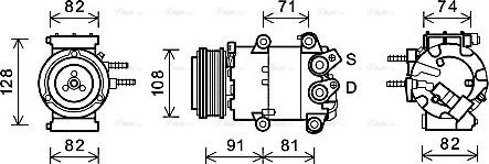 Ava Quality Cooling FDAK498 - Kompressori, ilmastointilaite inparts.fi