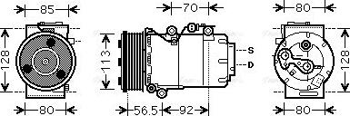 Ava Quality Cooling FDAK497 - Kompressori, ilmastointilaite inparts.fi