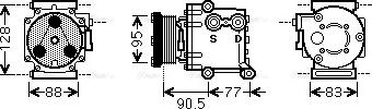 Ava Quality Cooling FDAK434 - Kompressori, ilmastointilaite inparts.fi