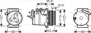 Ava Quality Cooling FDAK433 - Kompressori, ilmastointilaite inparts.fi