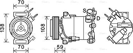 Ava Quality Cooling FDAK586 - Kompressori, ilmastointilaite inparts.fi