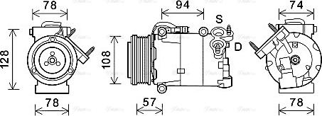 Ava Quality Cooling FDAK587 - Kompressori, ilmastointilaite inparts.fi