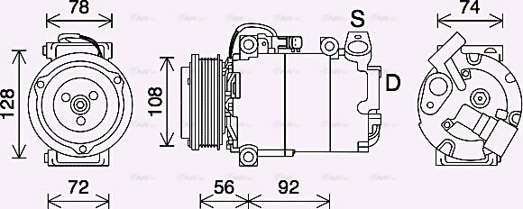 Ava Quality Cooling FDK637 - Kompressori, ilmastointilaite inparts.fi