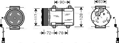 Ava Quality Cooling FDAK285 - Kompressori, ilmastointilaite inparts.fi