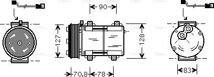 Ava Quality Cooling FDAK281 - Kompressori, ilmastointilaite inparts.fi