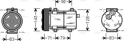 Ava Quality Cooling FDAK279 - Kompressori, ilmastointilaite inparts.fi