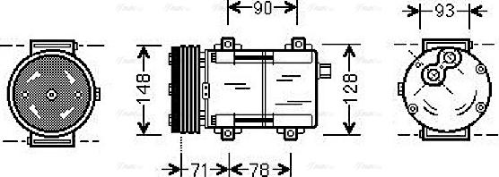 Ava Quality Cooling FDAK277 - Kompressori, ilmastointilaite inparts.fi