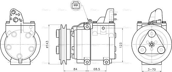 Ava Quality Cooling FDAK712 - Kompressori, ilmastointilaite inparts.fi