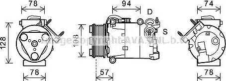 Ava Quality Cooling FDK482 - Kompressori, ilmastointilaite inparts.fi