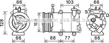 Ava Quality Cooling FDK585 - Kompressori, ilmastointilaite inparts.fi