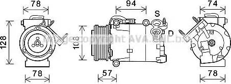 Ava Quality Cooling FDK587 - Kompressori, ilmastointilaite inparts.fi