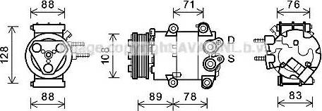 Ava Quality Cooling FDK571 - Kompressori, ilmastointilaite inparts.fi