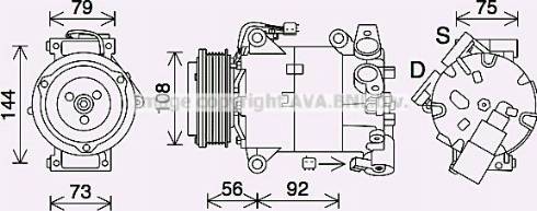 Ava Quality Cooling FDK636 - Kompressori, ilmastointilaite inparts.fi