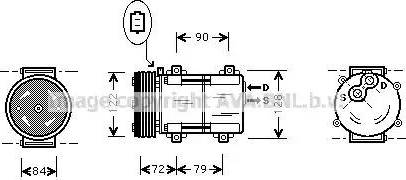 Ava Quality Cooling FD K351 - Kompressori, ilmastointilaite inparts.fi