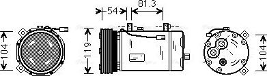 Ava Quality Cooling FD K306 - Kompressori, ilmastointilaite inparts.fi