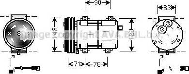 Ava Quality Cooling FD K283 - Kompressori, ilmastointilaite inparts.fi