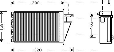 Ava Quality Cooling FT 6266 - Lämmityslaitteen kenno inparts.fi