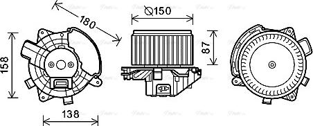 Ava Quality Cooling FT8440 - Sisätilapuhallin inparts.fi