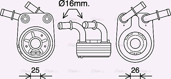 Ava Quality Cooling FT3458 - Moottoriöljyn jäähdytin inparts.fi