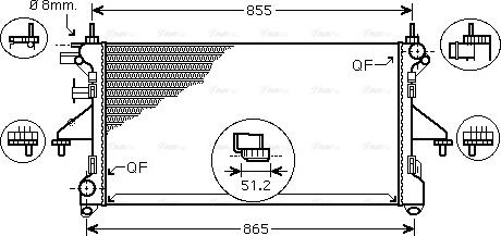 Ava Quality Cooling FT2398 - Jäähdytin,moottorin jäähdytys inparts.fi