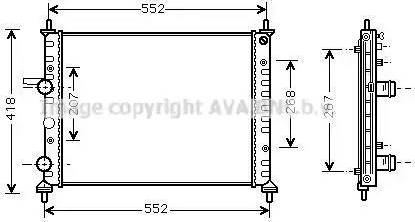 Ava Quality Cooling FT 2249 - Jäähdytin,moottorin jäähdytys inparts.fi