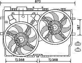 Ava Quality Cooling FT7584 - Tuuletin, moottorin jäähdytys inparts.fi