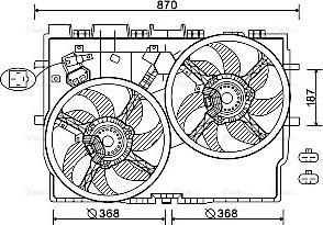 Ava Quality Cooling FT7585 - Tuuletin, moottorin jäähdytys inparts.fi