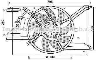 Ava Quality Cooling FT7579 - Tuuletin, moottorin jäähdytys inparts.fi