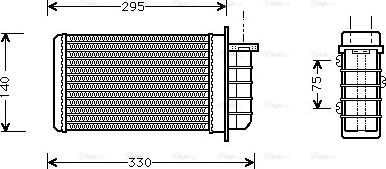 Ava Quality Cooling FTA6191 - Lämmityslaitteen kenno inparts.fi