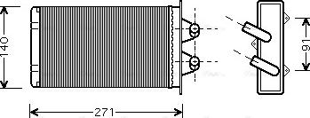 Ava Quality Cooling FTA6186 - Lämmityslaitteen kenno inparts.fi