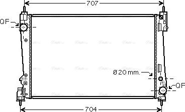 Ava Quality Cooling FTA2401 - Jäähdytin,moottorin jäähdytys inparts.fi