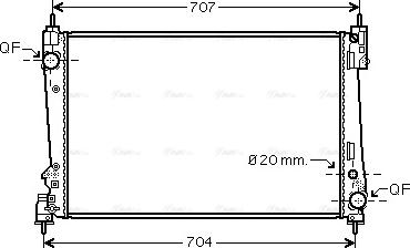 Ava Quality Cooling FTA2312 - Jäähdytin,moottorin jäähdytys inparts.fi