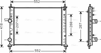 Ava Quality Cooling FTA2249 - Jäähdytin,moottorin jäähdytys inparts.fi