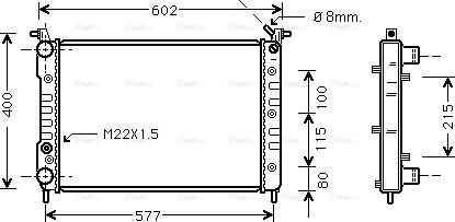 Ava Quality Cooling FTA2232 - Jäähdytin,moottorin jäähdytys inparts.fi