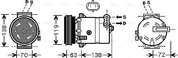 Ava Quality Cooling FTAK334 - Kompressori, ilmastointilaite inparts.fi