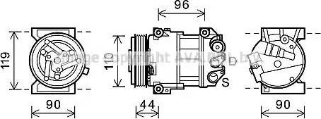 Ava Quality Cooling FTK407 - Kompressori, ilmastointilaite inparts.fi