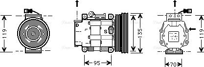 Ava Quality Cooling FT K041 - Kompressori, ilmastointilaite inparts.fi