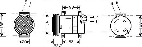 Ava Quality Cooling FT K088 - Kompressori, ilmastointilaite inparts.fi