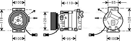 Ava Quality Cooling FT K034 - Kompressori, ilmastointilaite inparts.fi