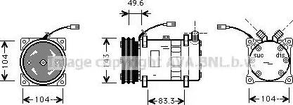 Ava Quality Cooling FT K324 - Kompressori, ilmastointilaite inparts.fi