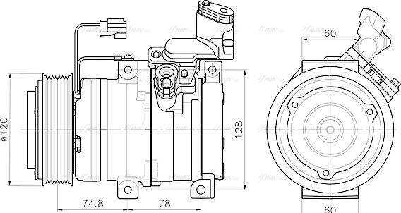 Ava Quality Cooling HDAK340 - Kompressori, ilmastointilaite inparts.fi